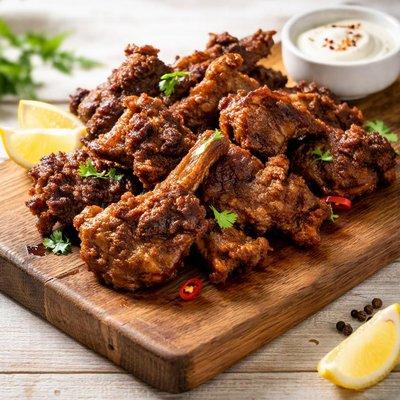 Fried Goat